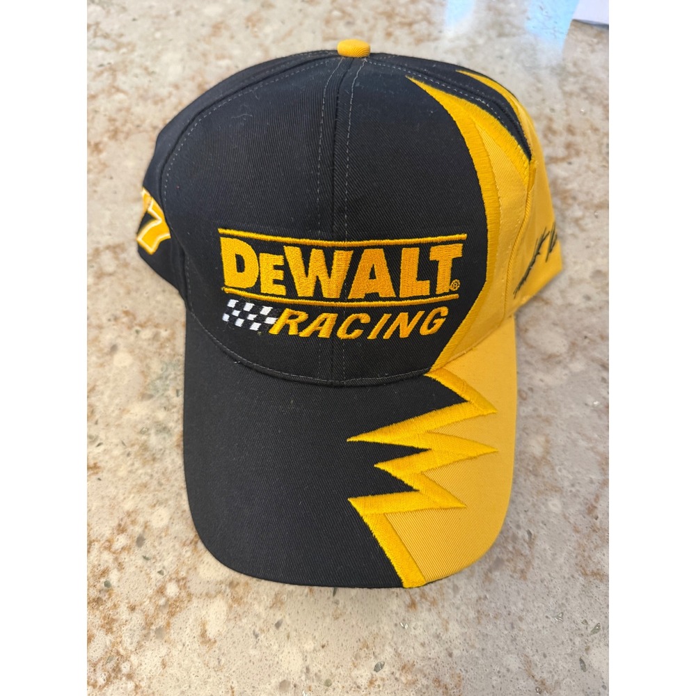 DeWalt Racing Matt Kenseth NASCAR Snapback Hat Black Yellow Embroidered Cap